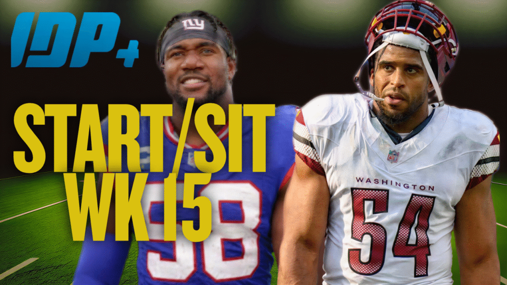 IDP Fantasy Football Start / Sit WK 15