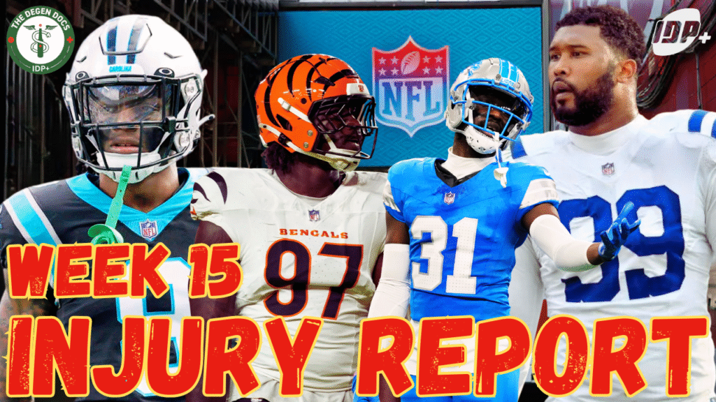Fantasy Football Week 15 Injury Report: Key Updates for IDP and Offense
