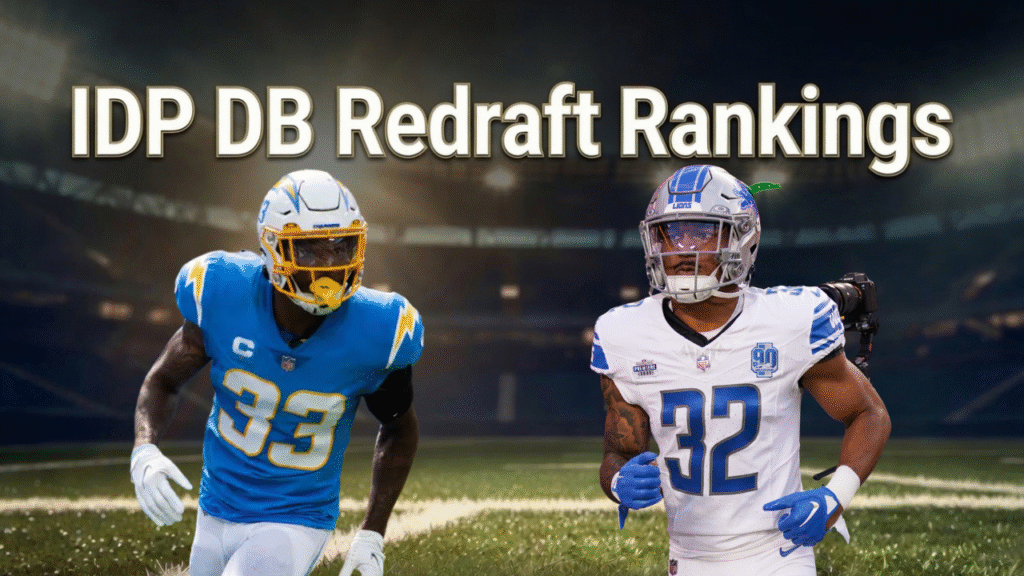Fantasy Football IDP DB Redraft Rankings