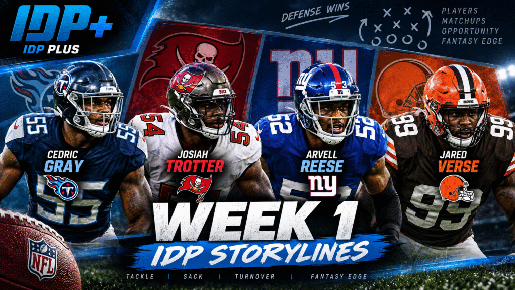 Week 1 IDP Fantasy Football: 4 Storylines Managers Need to Watch