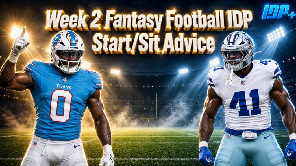 Week 2 Fantasy Football IDP Start/Sit Advice