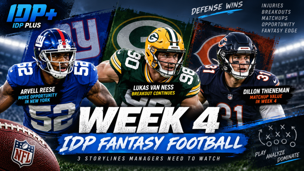 Week 4 IDP Fantasy Football: 3 Storylines Managers Need to Watch