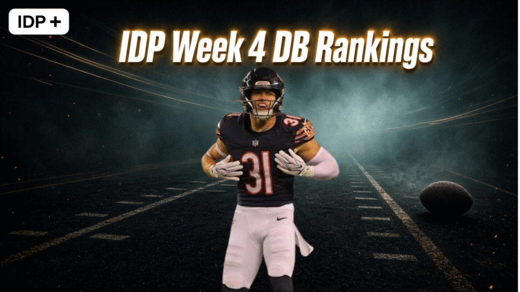 IDP Week 4 Defensive Back Rankings!