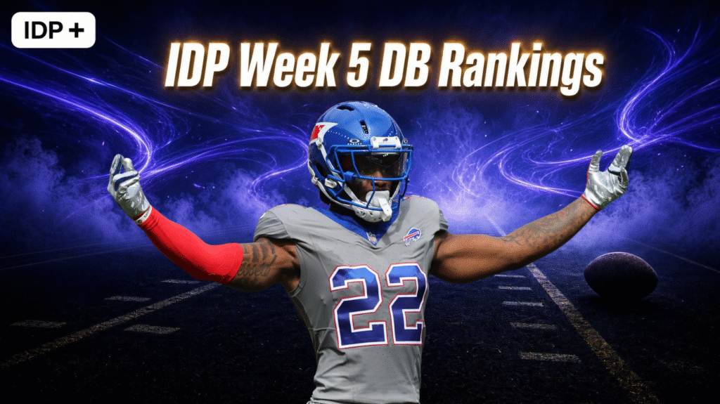 IDP Week 5 Defensive Back Rankings!