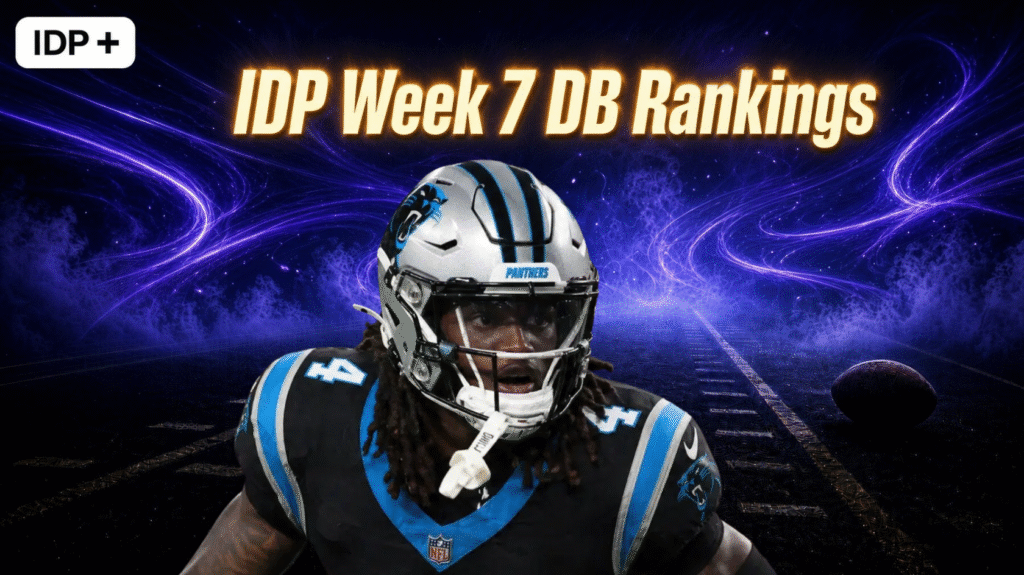 IDP Week 7 DB rankings