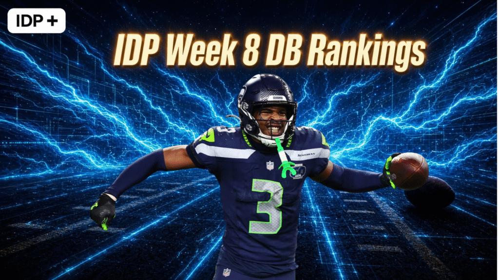 IDP Week 8 Defensive Back Rankings!