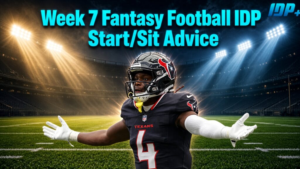 Week 7 Fantasy Football IDP Start/Sit Advice